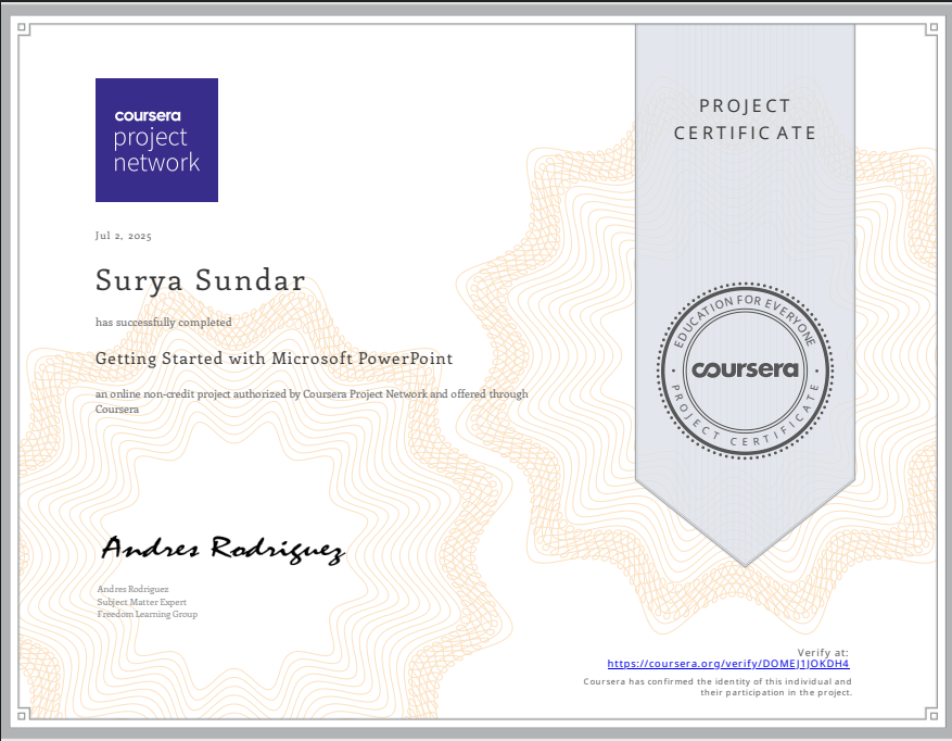 PowerPoint Certification